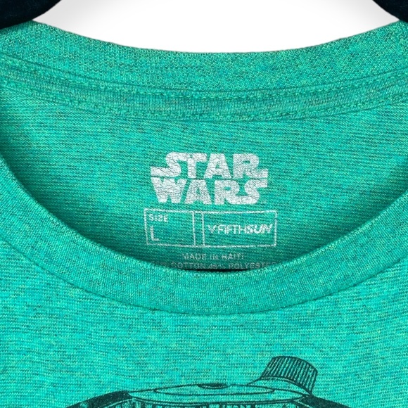 Fifth Sun L Star Wars R2 D2 Robot Action Print Graphic Tee Green St. Patrick’s - Picture 4 of 6